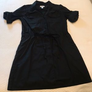 black cotton dress from Ann Taylor LOFT